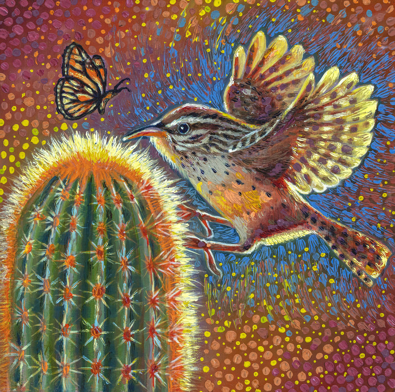 Flutter & Thorn Original Painting