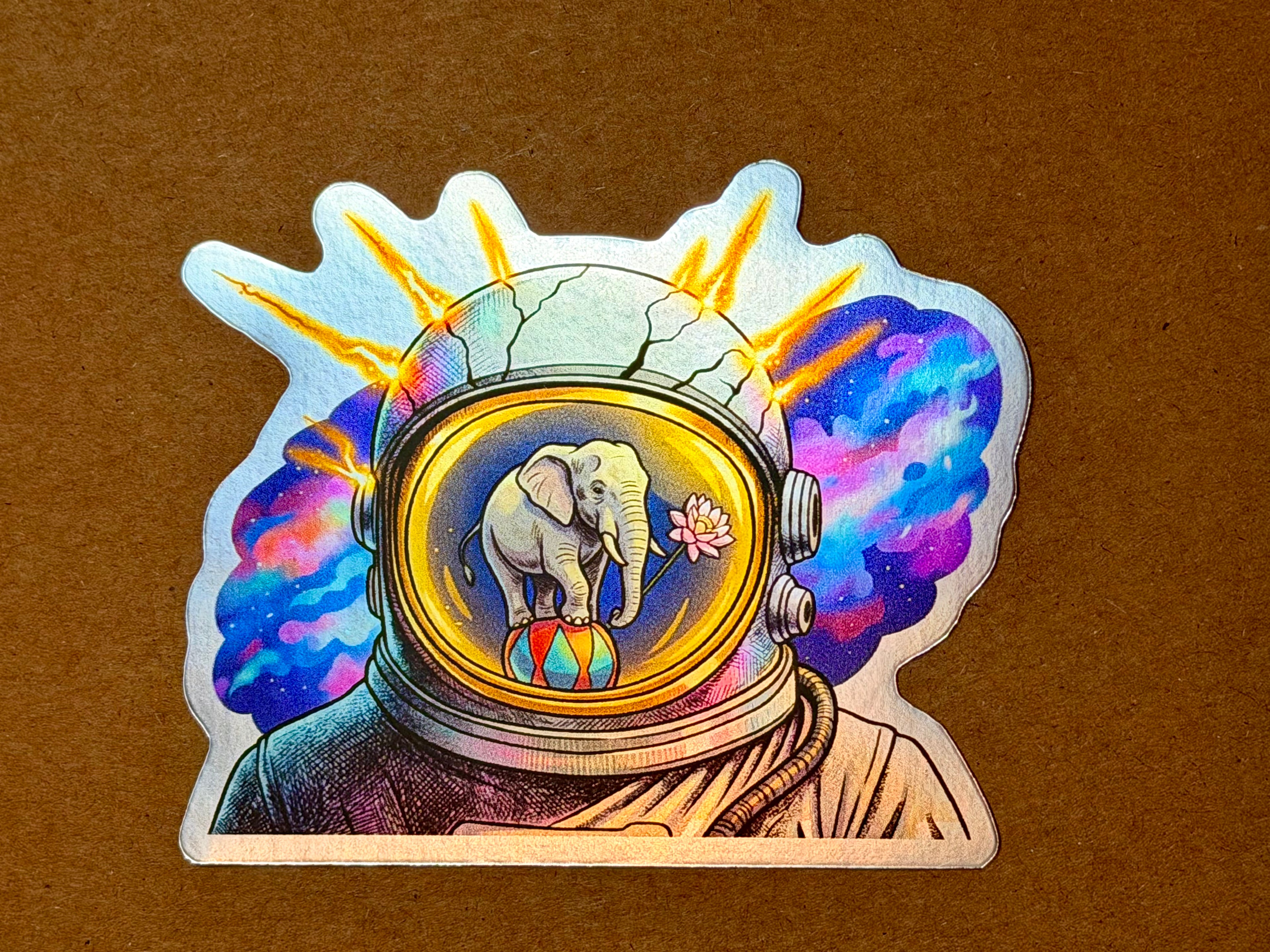Fracture Point Holographic Sticker