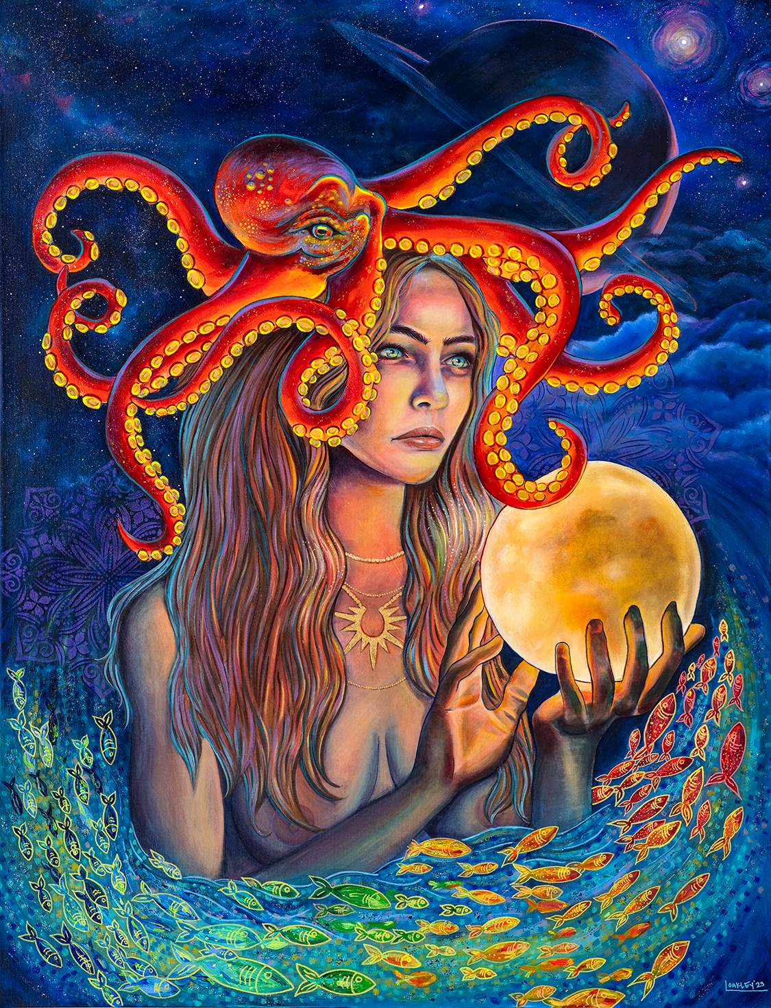 Lunar Current Original Painting