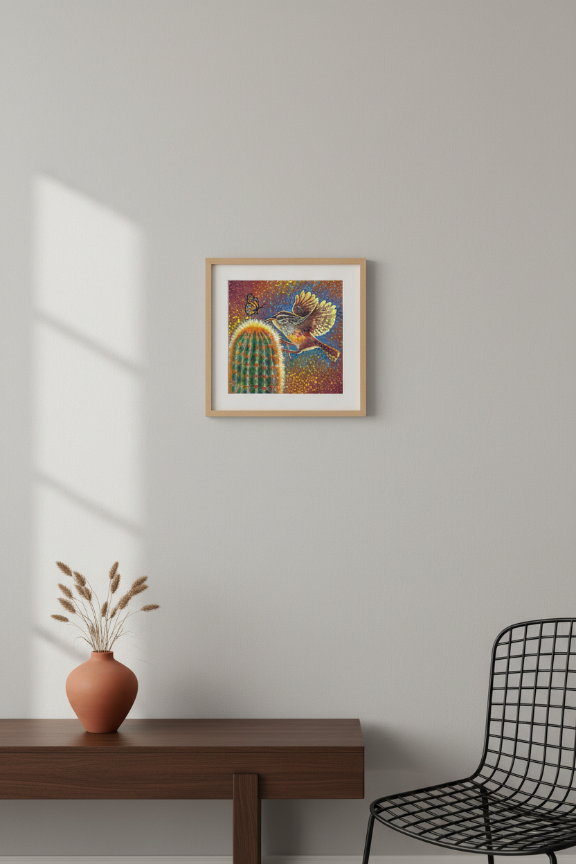 can you use my flutter and thorn painting? its only 8" x 8"